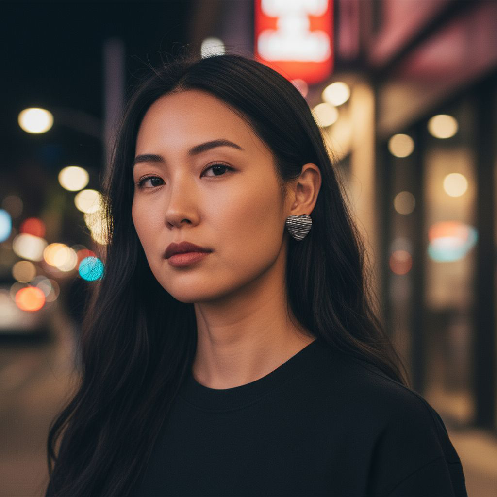 Handgemachte Herz-Ohrringe in Schwarz-Weiß – Zeitloser Boho-Schmuck mit Eleganz