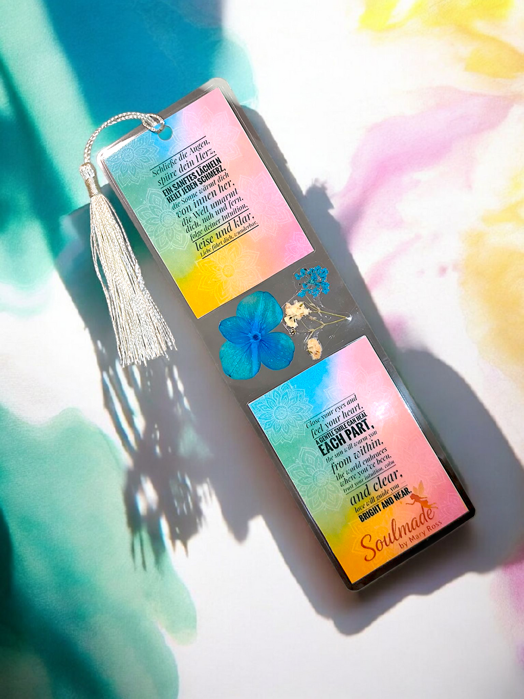Handgemachtes Lesezeichen „Soulmade“ – ein Unikat mit Herz und Seele