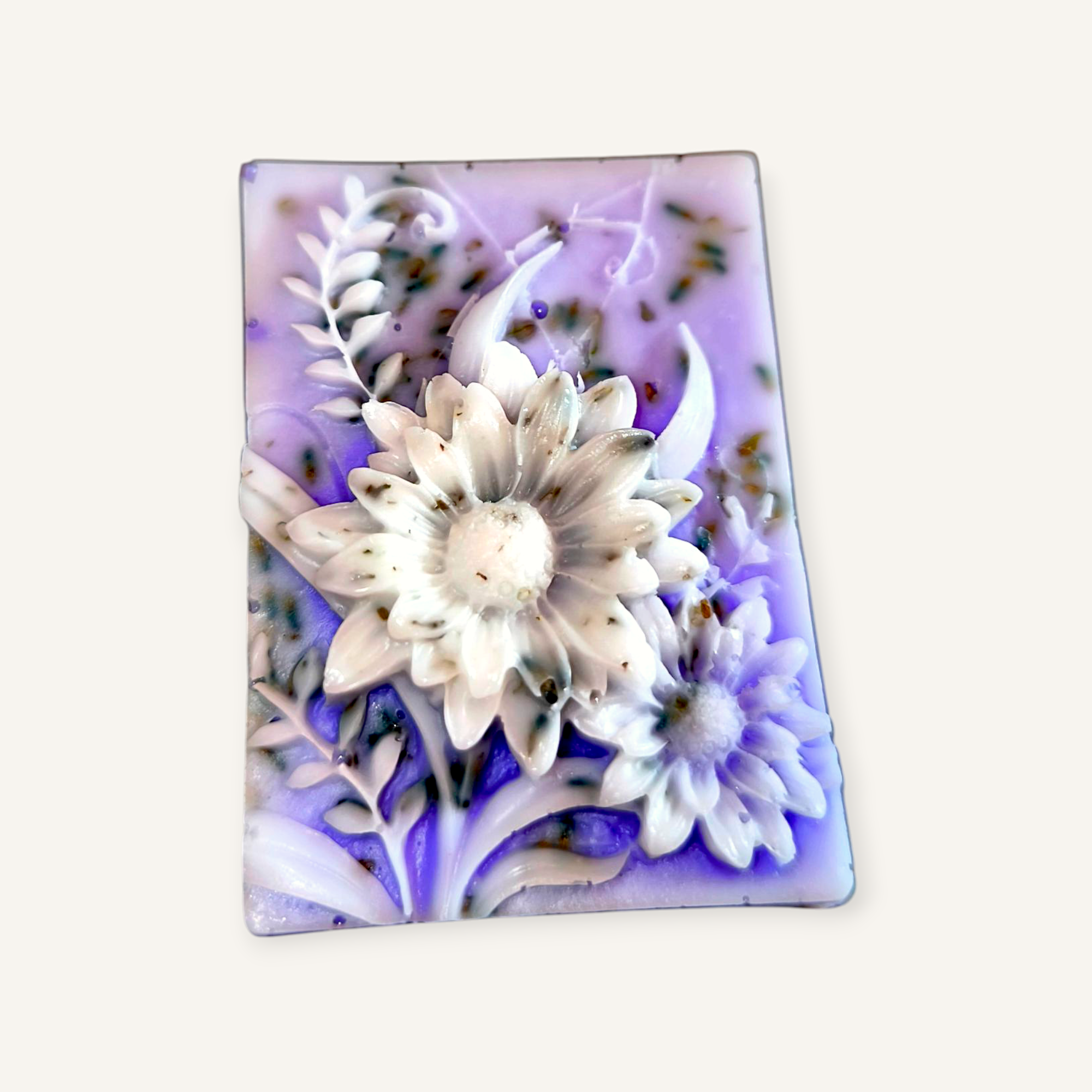 Handgemachte Lavendel-Ziegenmilch-Seife mit getrocknetem Lavendel – Natürliche Pflege & Entspannung | Aromaseife